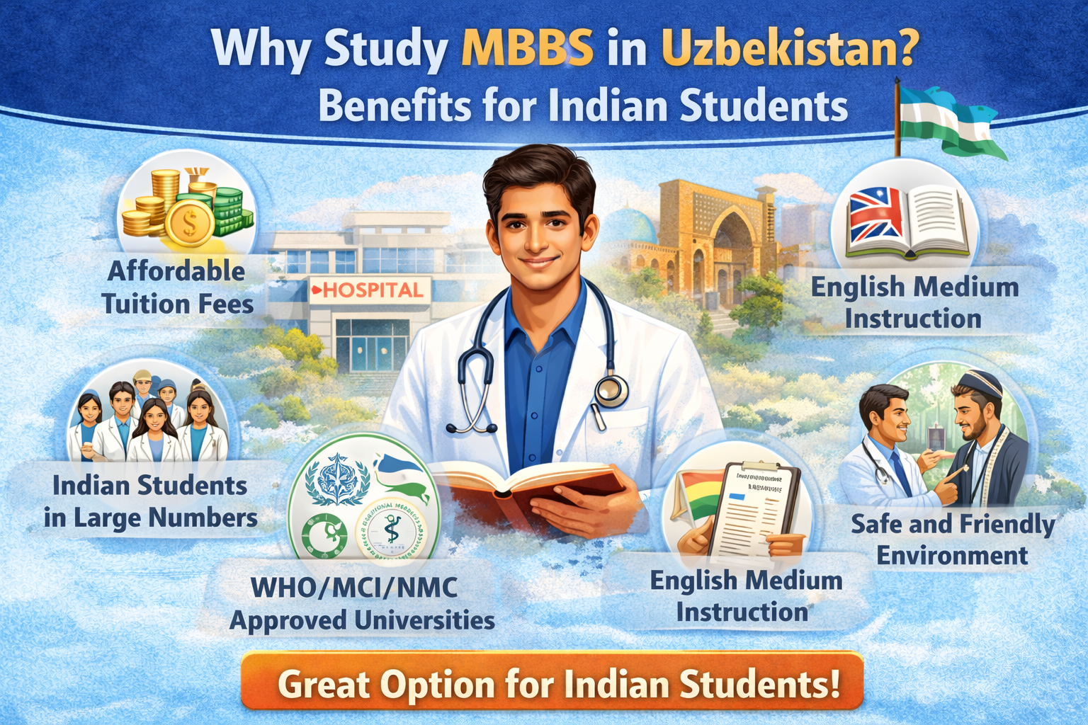 Why Study MBBS in Uzbekistan? Benefits for Indian Students